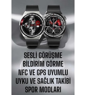 Akıllı Saat GPS VE NFC Özelliği Sesli Görüşme Dokunmstik Ekran