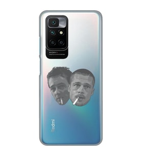Redmi 10 2022 Uyumlu Fight Club Desenli Şeffaf Telefon Kılıfı