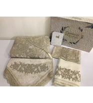 Lamazihome Vizon 6 Parça Seccade Seti Gelin Damat Bohça Takımı Seccade Takımı