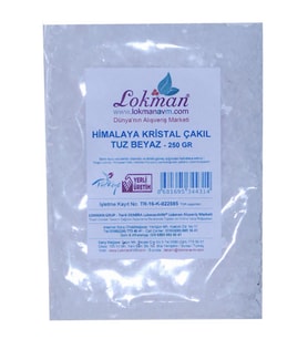 Doğal Kristal Granül Taneli Yemeklik Beyaz Himalaya Tuzu 250GR