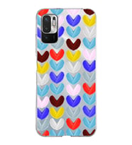 PrintiFy Xiaomi Redmi Note 10 5G ile Uyumlu 1mm Slim Fit Water Color 1 Baskılı Şeffaf  Kılıf