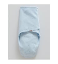 İncibaby % 100 Pamuk Yıldız Desenli Erkek Bebek Kundak 0-3 Ay