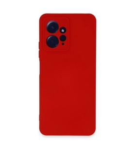 Xiaomi Redmi Note 12 4g Kılıf Nano İçi Kadife Silikon - Kırmızı