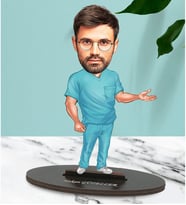Kişiye Özel Doktor 1 Tasarımlı Karikatür Biblo