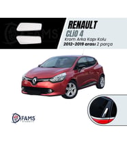 Renault Clio 4 Krom Arka Kapı Kolu 2012-2019 Arası 2 Prç. P. Çelik