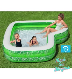Havuz Oturaklı Yeni Model Yeşil Renk 231 Cm x 51 Cm - Mavi Su Dünyası