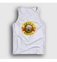 Presmono Unisex Beyaz Logo Guns N' Roses Atlet 58321tt (Beyaz)