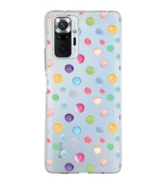 PrintiFy Xiaomi Redmi Note 10 Pro ile Uyumlu 1mm Slim Fit Water Color 6 Baskılı Şeffaf  Kılıf