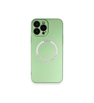 iPhone 13 Pro Kılıf Jack Magneticsafe Lens Silikon - Yeşil