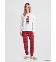 LCW DREAM Kırmızı Bisiklet Yaka Kadın Pijama Takımı