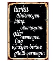 Ahşap MDF Poster (27x18cm)