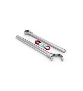 Metal Metal Balkon Askılığı Yuvarlak Küpeşte Alüminyum Çamaşır Kurutmalığı 1 Gri