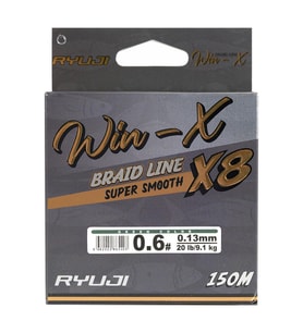 İp Örgü Misina - 8 Kat - Ryuji Winx X8 - 150mt - Yeşil - 0.10mm