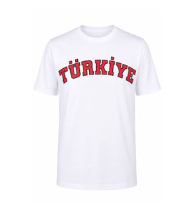 Trender Türkiye Baskılı Beyaz Erkek T-Shirt 26YSÖ8000001