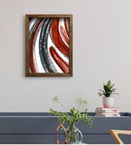 BK Gift Otel Odası Konseptli Doğal Masif Ahşap Çerçeveli Tablo 45x65cm-62