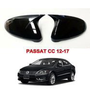 Volkswagen Passat Uyumlu CC Batman Yarasa Ayna Kapağı (Parlak Siyah)