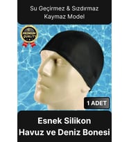 Su Geçirmez Sızdırmaz Kaymaz Elastik Yüzme Şapkası Kaliteli Silikon Deniz Havuz Yüzme Bonesi