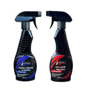 Argalı Oto Bakım Seti (Torpido Yenileme ve Koruma 500ML , Lastik Parlatıcı 500 ML)