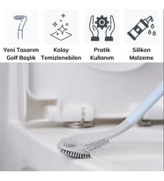 PLENTİFUL Golf Tasarımlı Silikon WC Klozet Mutfak Temizlik Fırçası