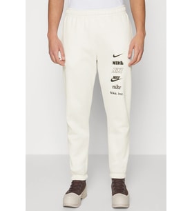 Nike Sportswear Club Fleece Stack Logo Pant Erkek Eşofman Altı Kırık Beyaz