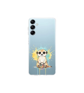 Samsung Galaxy M15 ile Uyumlu Splash Mirket Tasarımlı Şeffaf Silikon Kılıf