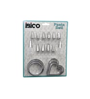 20PCS PASTA SÜSLEME UÇ SETİ= 12-METAL KURABİYE KALIP METAL=3-KALP - 3-YUVARLAK 2-UÇ TUTUCU PLS.ADAPTÖR (4767)