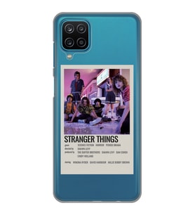 Samsung Galaxy A22/M22/M32 Uyumlu Stranger Things Minimalist Poster Desenli Şeffaf Telefon Kılıfı