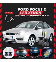 Ford Focus 2 2005-2008 Uzun Far Uyumlu Şimşek Etkili Led Xenon Pro Series H1