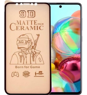 Samsung Uyumlu A71 Ekran Koruyucu 9D Mat Seramik Nano Tam Kaplayan