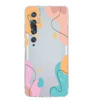 Xiaomi  Poco X3  Kamera Korumalı Kapak Karışık Renkler Tasarımlı Şeffaf  Kılıf