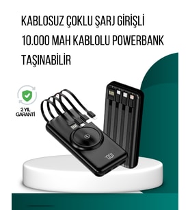 Kompakt Tasarım, Güçlü – 10000Mah Kablosuz