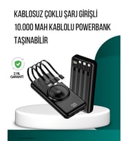 Kompakt Tasarım, Güçlü – 10000Mah Kablosuz