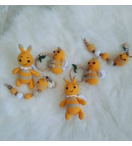 Amigurumi Gülen Arı Üçlü Set