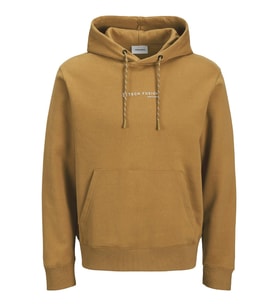 Jack & Jones JJSKI Kapüşonlu Sweatshirt – Erkek Logo Hoodie AW25 (Hardal)