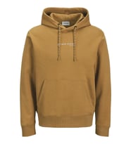 Jack & Jones JJSKI Kapüşonlu Sweatshirt – Erkek Logo Hoodie AW25 (Hardal)