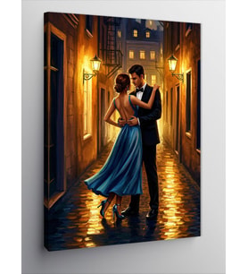 Kanvas Tablo Romantik Dans Gecesi