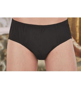 Berrak 1050 Erkek Slip Külot 12 Adet  (Siyah)