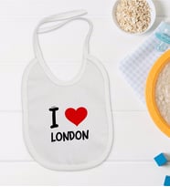 BK Kids I Love London Tasarımlı Bebek Mama Önlüğü - Model 1