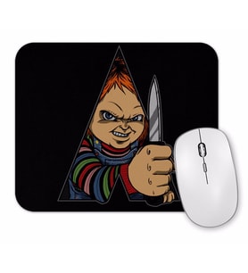Chucky A Doll Work Orange Mouse Pad