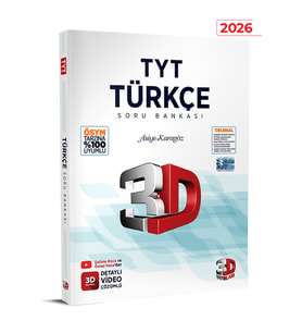 3D Yayınları 3D Yayınları TYT Türkçe Soru Bankası (Çok Renkli)
