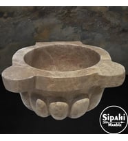 Sipahi Marble Emperador Kavun Dilimli Kurna