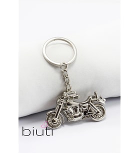 Üç Boyutlu Ön Tekeri Hareketli Metal Motor Anahtarlık, Hediyelik Çanta Süsü