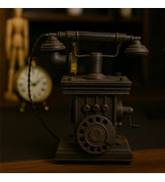 Dekoratif Metal Nostaljik Telefon (Karışık)