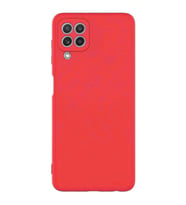 Samsung Galaxy A22 Kılıf Kamera Korumalı Silikon Rubber Arka Kapak (Kırmızı)