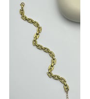Çelik Gold Tasarım Bileklik - 25-blk132