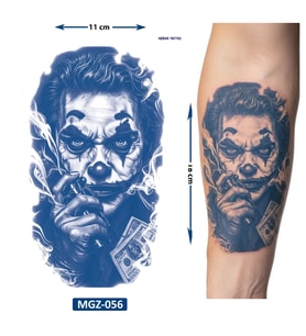 Joker Dolar 1 Ay Kalıcı Geçici Dövme Yapıştırma Dövme