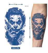 Joker Dolar 1 Ay Kalıcı Geçici Dövme Yapıştırma Dövme