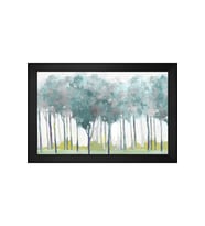 Soyut Şekiller Motifli Kanvas Tablo 80 x 110 cm Siyah Çerçeve