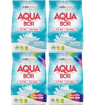 Boron AquaBor Matik Toz Çamaşır Deterjanı 24KG Beyazlar+Renkliler 160 Yıkama (4PK*6KG)