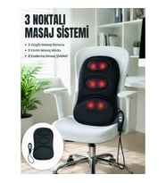 Mey İthalat® Titreşimli Masaj Koltuk Minderi Kademe Şiddet Ayarlı Isıtma Fonksiyonlu Masaj Pedi